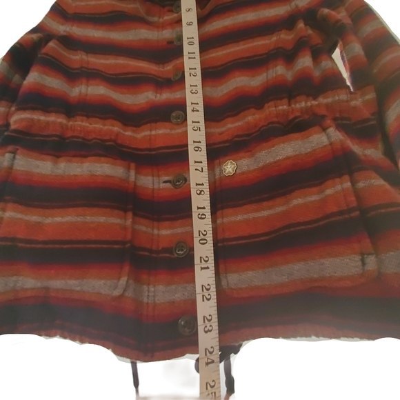 Obey Jacket Striped Twill Multi Color Women Size XS - Picture 12 of 15